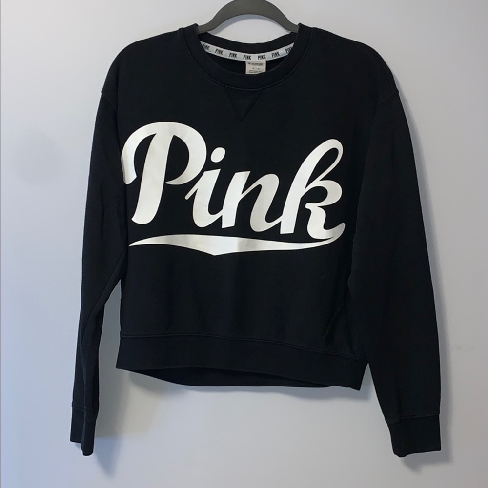 PINK Victoria’s Secret Black Crewneck